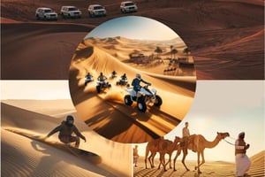 Doha: safári no deserto com moto-quatro, sandboard e passeio de camelo