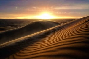 From Doha: Sunrise or Sunset Safari with Sand Boarding