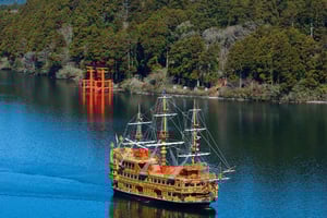 Fuji-vuori ja Hakone -päiväretki Tokiosta intialaisella lounaalla