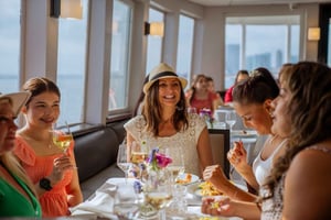 Newport Beach: City Cruises – champagne og brunchbuffet