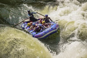 From Livingstone: Rafting with a Swim Under Victoria Falls