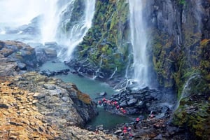 Livingstone: Victoria Falls Swim & Boat Tour with Pickup