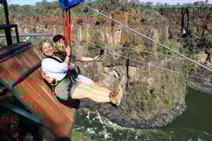 Victoria Falls: Zipline Experience with Transfers