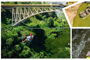 Experimenta o Bungee, o Swing e o Slide da Ponte das Cataratas Vitória