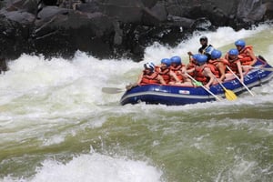 Zambezi Whitewater Rafting &White Rhino Walking Safari Combo