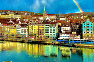 Цюрих! Лучшие панорамные виды и полный Старый город!