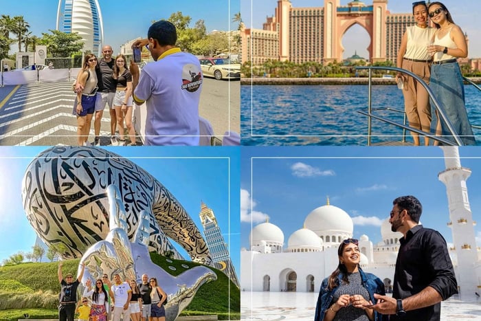 2-päiväinen kaupunkikierros: Dubai & Abu Dhabi + Yacht Experience