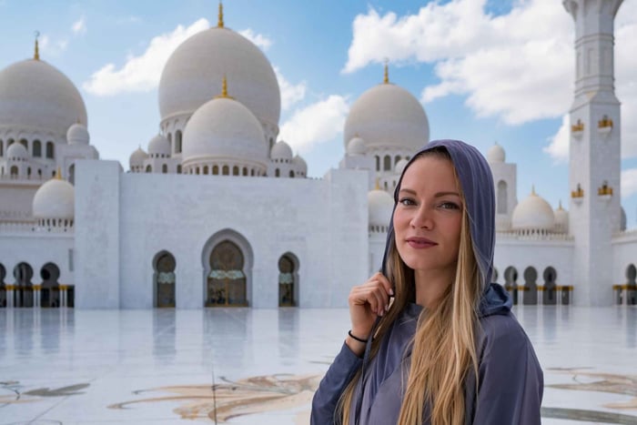 Tour privato da Dubai ad Abu Dhabi: Grande Moschea e Palazzo Reale
