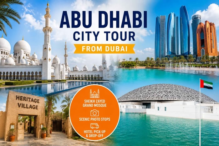Ab Dubai: Stadttour Abu Dhabi & Scheich-Zayid-Moschee