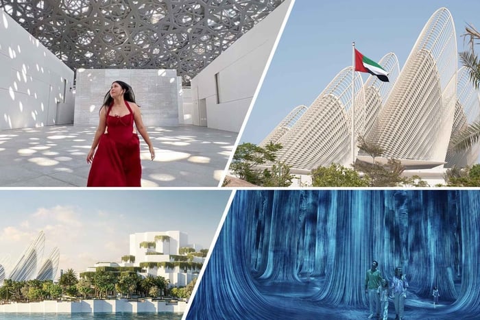 Vanuit Dubai: Abu Dhabi Louvre, TeamLab en Zayed Museum Tour