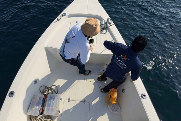 battuta di pesca privata con il capitano