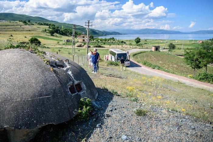 Intorno al lago Albania da Ohrid e Struga.