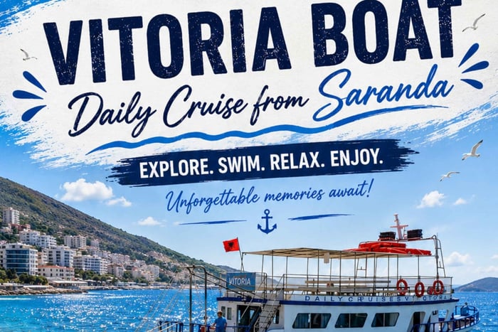 Sarandë: Krorez-bådtur med svømmepause