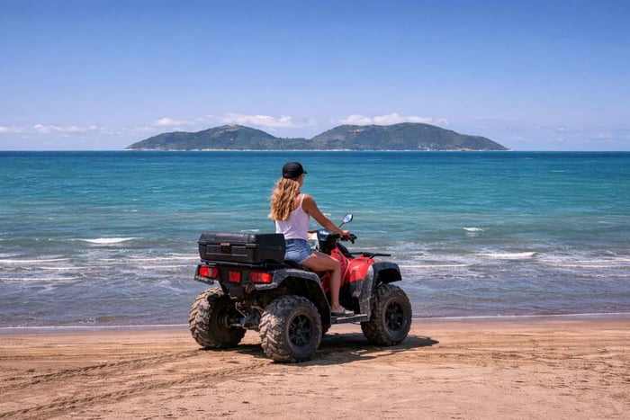 Valona: tour in quad 4x4 alla laguna di Narta e all'isola di Zvernec