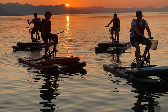 Esperienza in bici acquatica sul lago di Scutari (Shirokë)