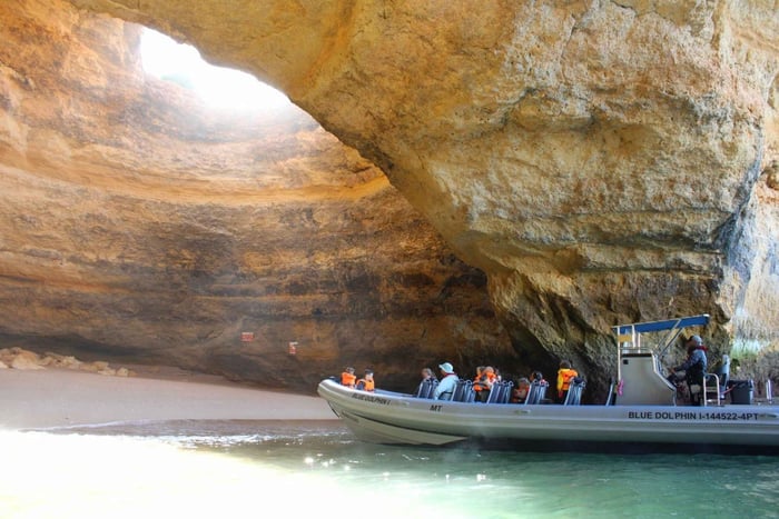 Albufeira: Benagil-grotten en dolfijnen spotten