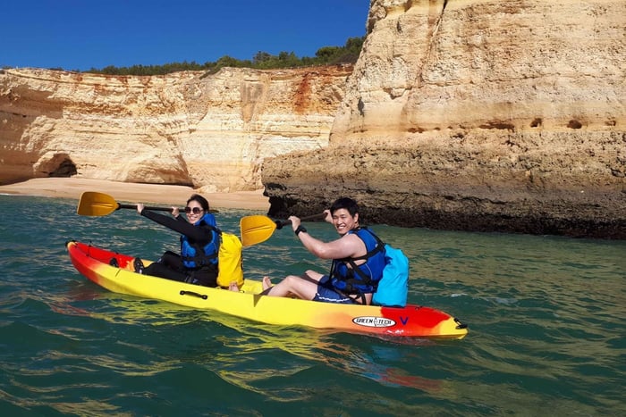 From Benagil: Benagil Caves Kayak Tour