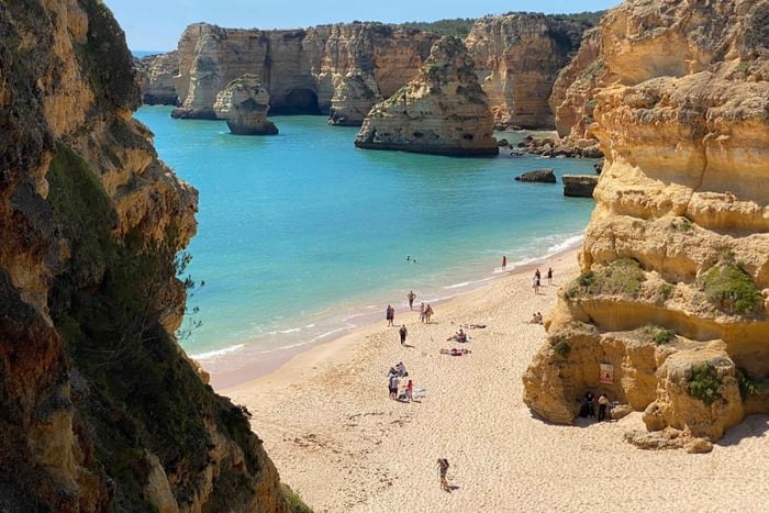 From Faro: Benagil Cave and Seven Hanging Valleys Trail Tour