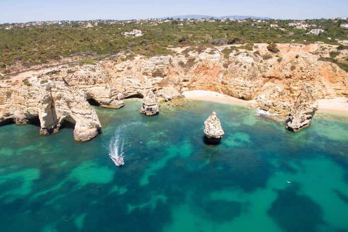 From Portimao: Benagil Cave and Marinha Beach Boat Tour