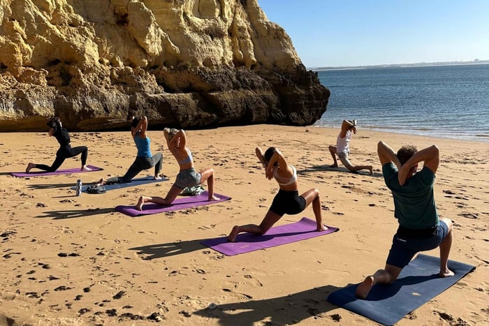 Lagos: Flow & Glow | Morning Beach Hatha Flow Yoga