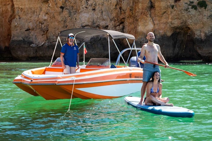 Lagos : location de bateau privé avec sports nautiques et boissons
