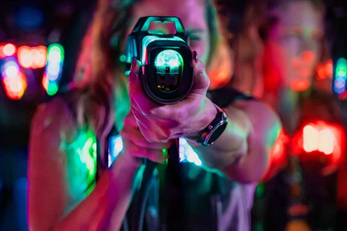 Mothership Laser Tag Arena Entry with 2 Games