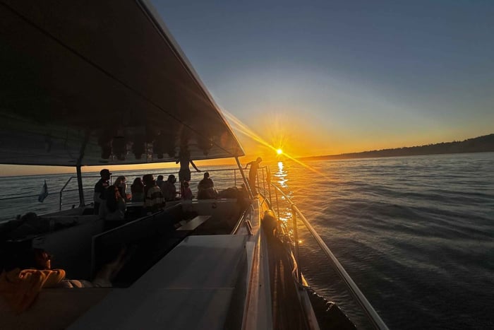 Portimão: Sunset Cruise on Electric Catamaran