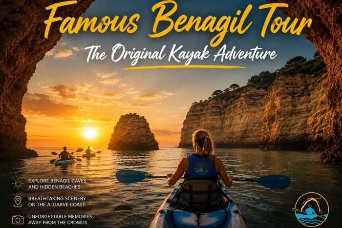 Praia de Albandeira: Algarve Coast Kayak Tour with Guide