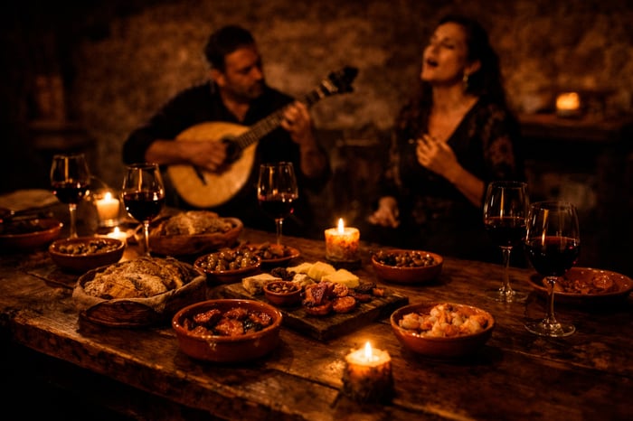 Fado no Restaurante O Finalmente, Manta Rota