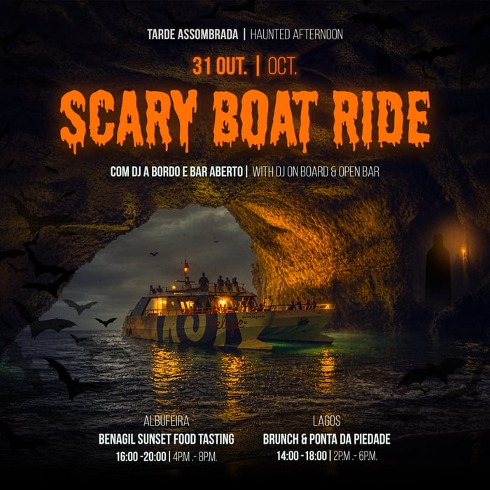 Halloween Boat Trips: Albufeira & Lagos Scary Boat Rides