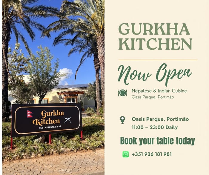 Neues Gurkha Kitchen Restaurant in Portimão jetzt geöffnet!