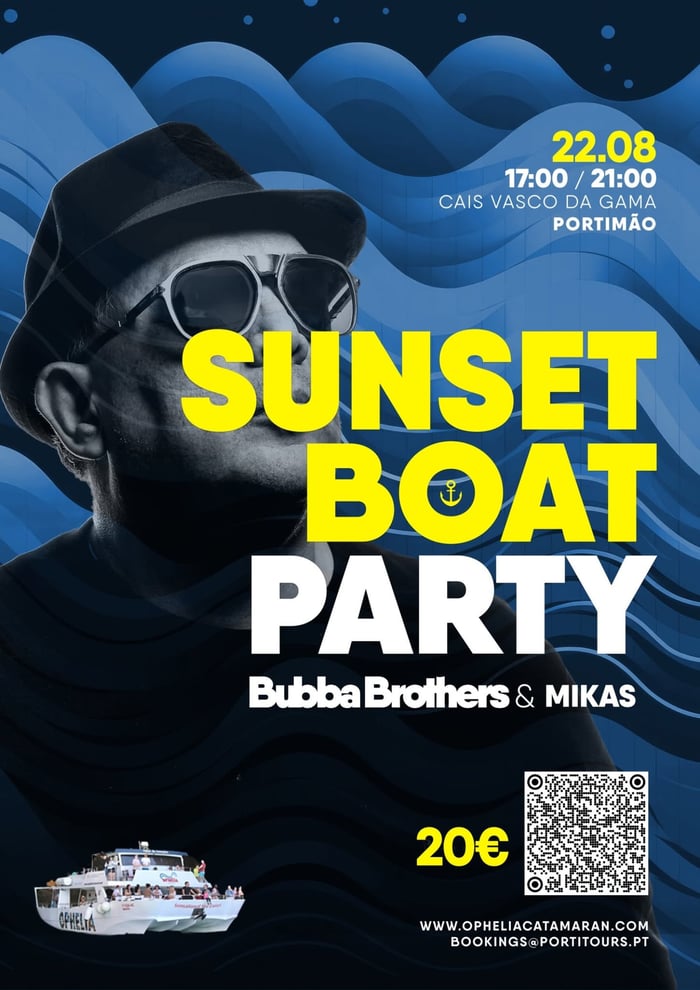 Ophelia Sunset Boat Party z Bubba Brothers