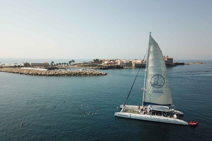 Alicante: 6-timers katamaran-cruise til øya Tabarca