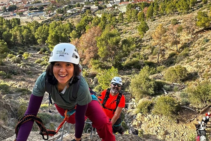 Alicante: Redovan Via Ferrata, perheen kiipeily