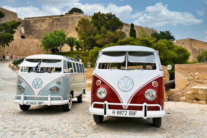 Винтажный тур по Аликанте на настоящих фургонах Kombi T1