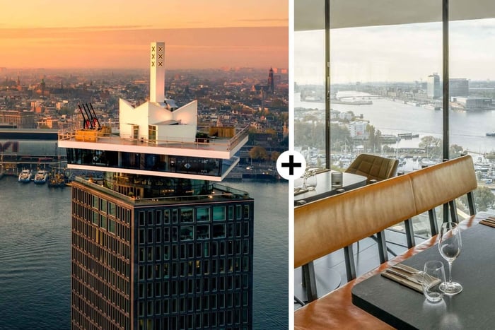 Amsterdam: A'DAM Lookout with Revolving Restaurant Moon