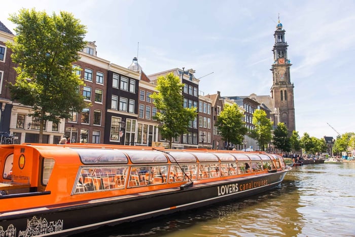 Amsterdam: Kanalcruise i sentrum med audioguide