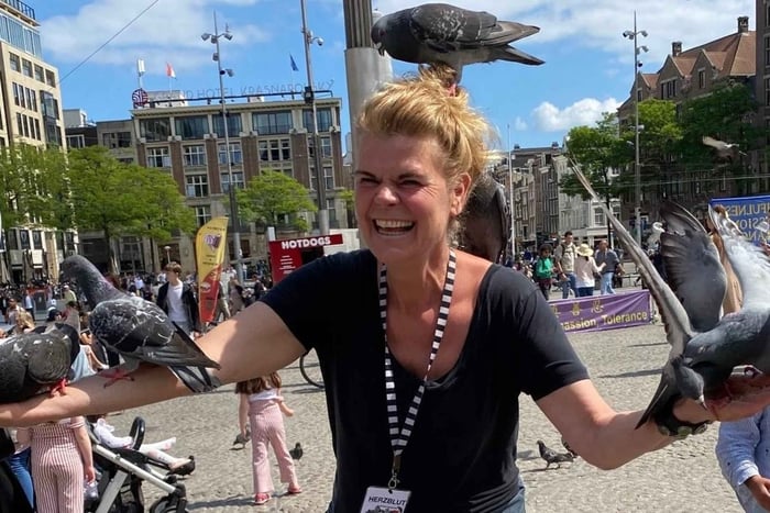 Amsterdam: Stadstur på tyska