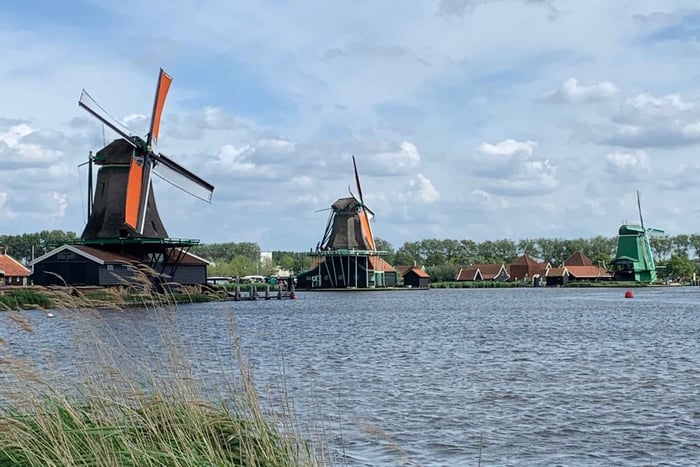 Amsterdam: plattelandsfietstocht en windmolens van de Zaanse Schans