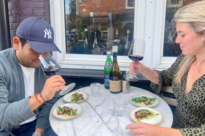 Amsterdam: High Wine på vinbaren Paskamer, 3 runder