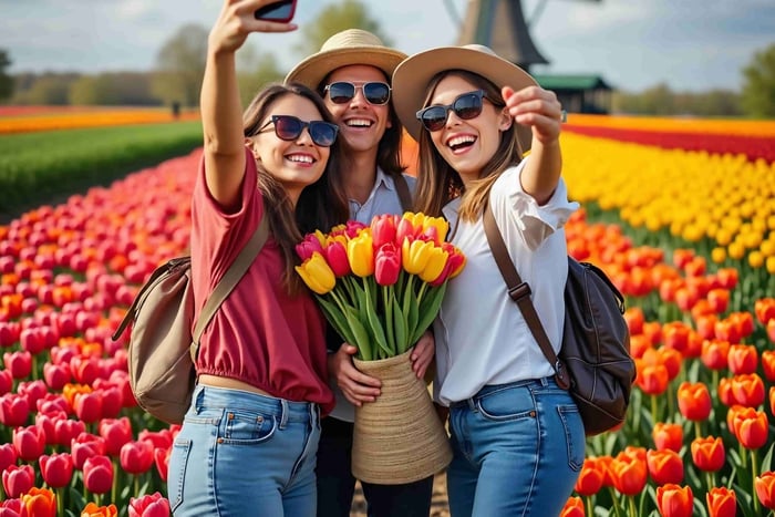Amsterdam: Dagtrip Keukenhof en windmolens Zaanse Schans