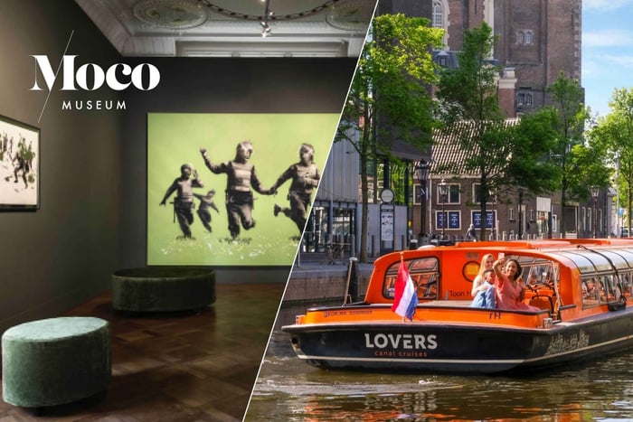 Amsterdam: Biglietto di ingresso al museo Moco e crociera sul canale