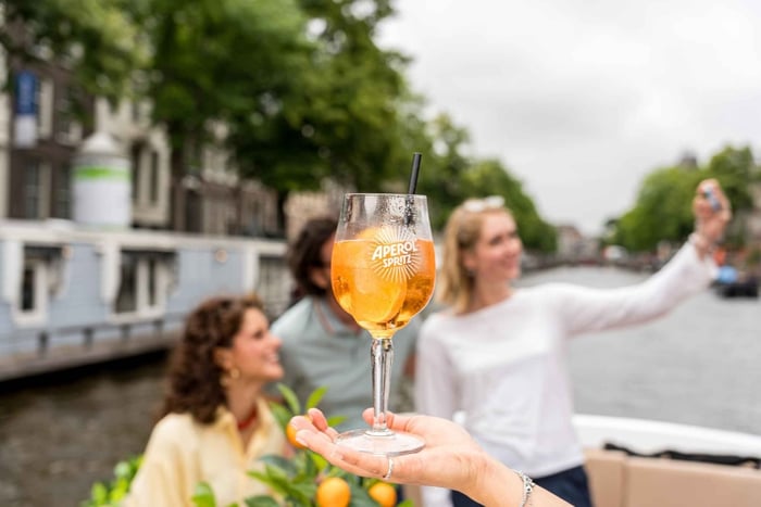 Amsterdam: crociera originale con aperitivo Aperol e Limoncello Spritz