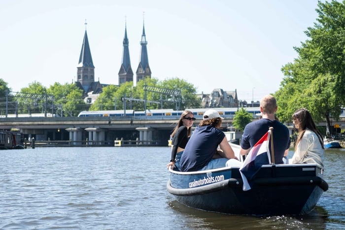Amsterdam: Self-Drive Boat Rental (5 departure locations)
