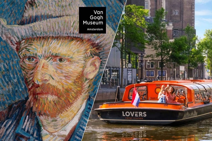 Amsterdam: Van Gogh Museum Ticket & Grachtenrundfahrt