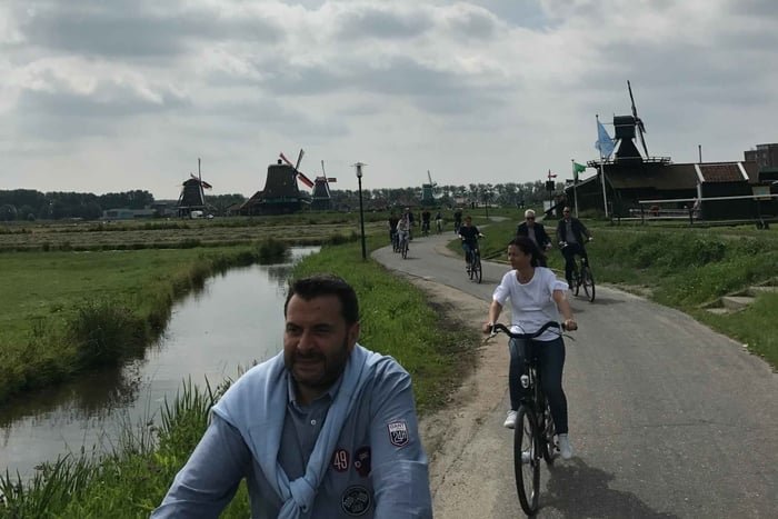 Amsterdam: Zaanse Schans Windmills Bike Tour mit Guide