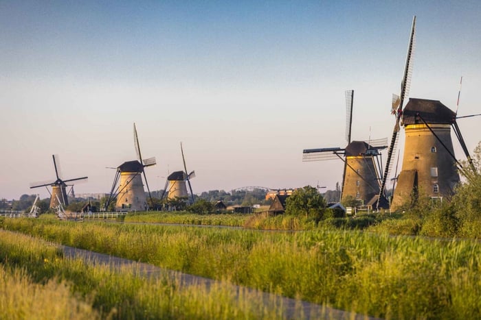 De Amesterdão: Kinderdijk, Delft & Mauritshuis Tour particular