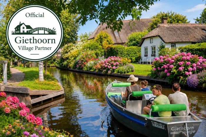 Amsterdã: Excursão em Giethoorn + Passeio Particular de Barco