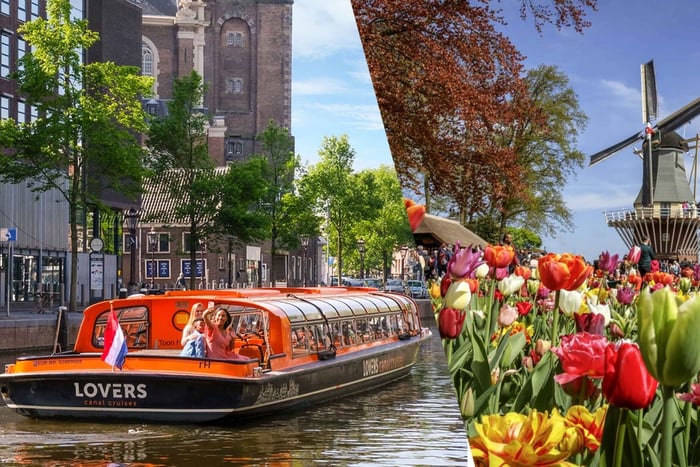 Keukenhof Entry Ticket and Canal Cruise (no transfer)