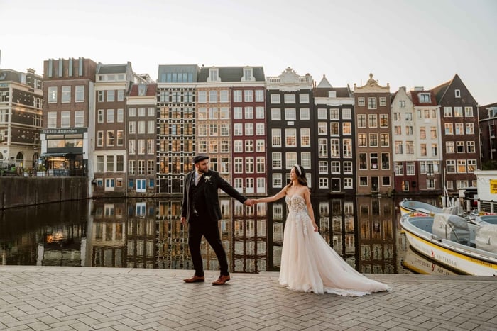 Amsterdam - professionell fotografering Professionell fotografering vid kanalerna